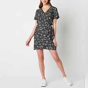 a.n.a Womens Short Sleeve Wrap Dress / Size:L